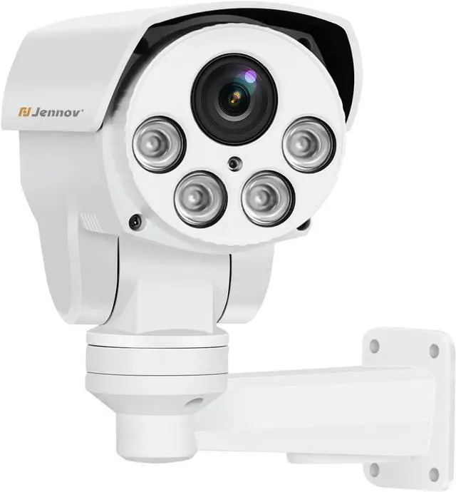 Main image of Gadpiparty Jennov POE Camera Outdoor 5MP(2592x1944) HD IP PTZ Security Camera with 5X Optical Zoom, 260° Pan-Tilt View, 68ft NightVision, Human Detection, Mic/Audio, IP66 Weatherproof, Videolink APP