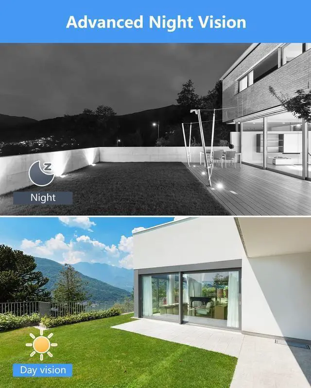 Alt view image 6 of 7 - Gadpiparty Jennov POE Camera Outdoor 5MP(2592x1944) HD IP PTZ Security Camera with 5X Optical Zoom, 260° Pan-Tilt View, 68ft NightVision, Human Detection, Mic/Audio, IP66 Weatherproof, Videolink APP