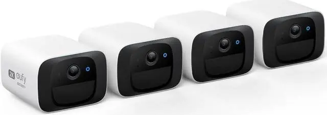 Main image of eufy Security SoloCam C210 4-Cam Pack, Wireless Outdoor Camera, 2K Resolution, No Monthly Fee, Wireless, 2.4 GHz Wi-Fi, HomeBase 3 Compatible