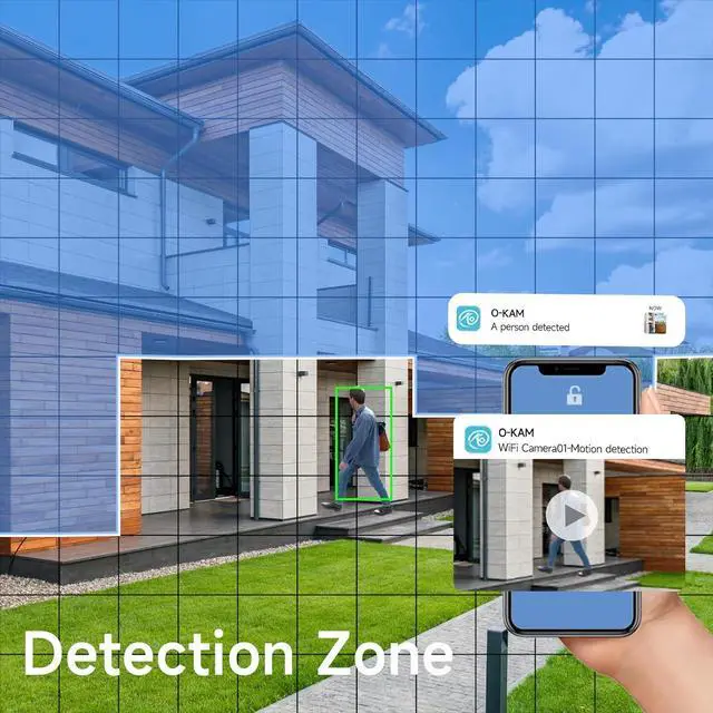 Alt view image 3 of 7 - 2PC Security Cameras Wireless Outdoor, 2K Battery Powered Security Camera for Home, WiFi Camera Surveillance Indoor System with Color Night Vision, IP66, 2-Way Audio, AI Motion Detection, Works/Alexa