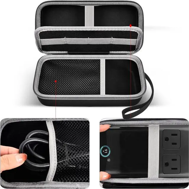 Alt view image 3 of 7 - Travel Case for Anker 727/ Prime 6-in-1 USB C Charging Station (GaNPrime 101W), Power Strip Organizer Bag for Cables and Accessories - Efficient Solution for On-the-Go Charging Needs (Box Only)