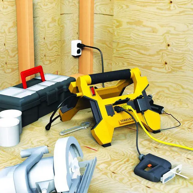 Alt view image 2 of 3 - Stanley 32040 Power Horse Grounded 8- Outlet Upright Power Center