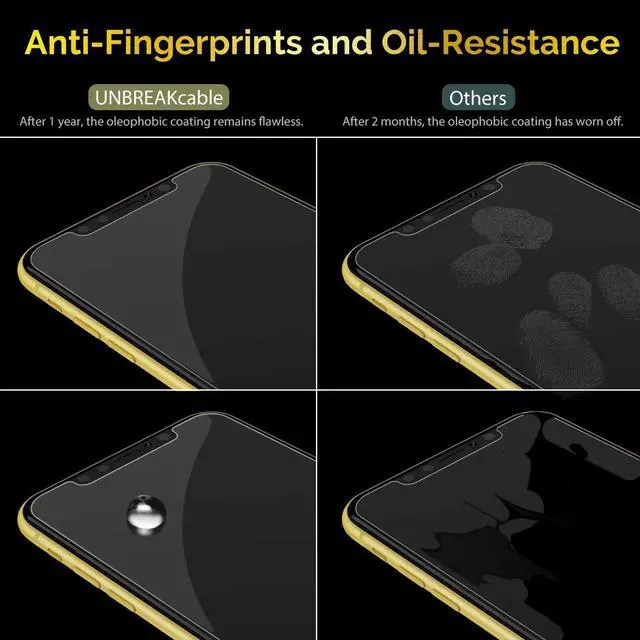 Alt view image 4 of 6 - Shatterproof Tempered Glass Screen Protector for iPhone 11/ iPhone XR [3-Pack] [Easy Installation Frame] [9H Hardness] [99.99% HD Clear][Bubble Free] for  6.1