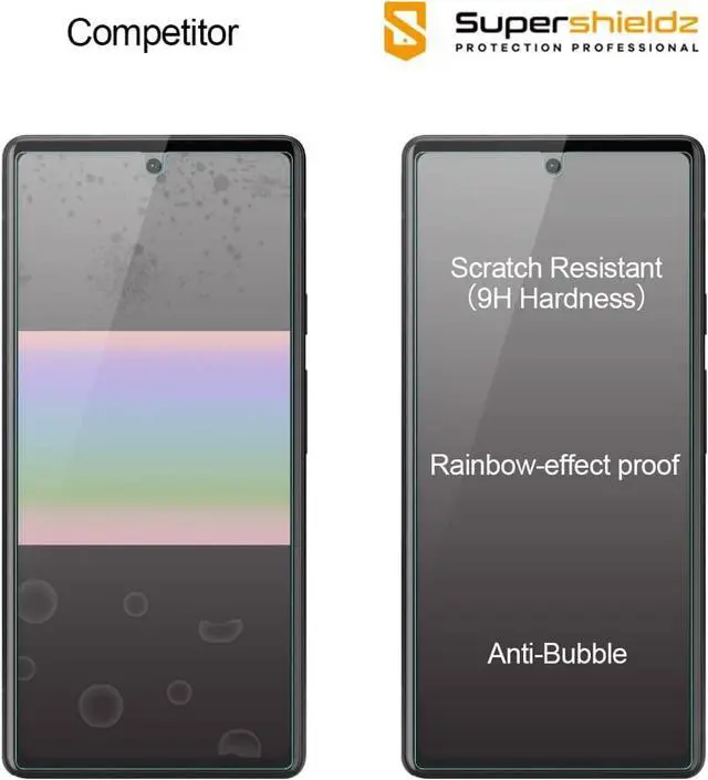Alt view image 2 of 5 - (3 Pack) Designed for Google Pixel 6a Tempered Glass Screen Protector Anti Scratch Bubble Free