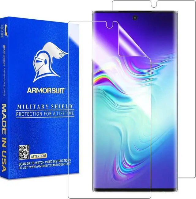 Main image of ArmorSuit [2 Pack] MilitaryShield Screen Protector For Samsung Galaxy Note 10+ Plus (6.8 inch Display)(Case Friendly) Anti-Bubble HD Clear Film