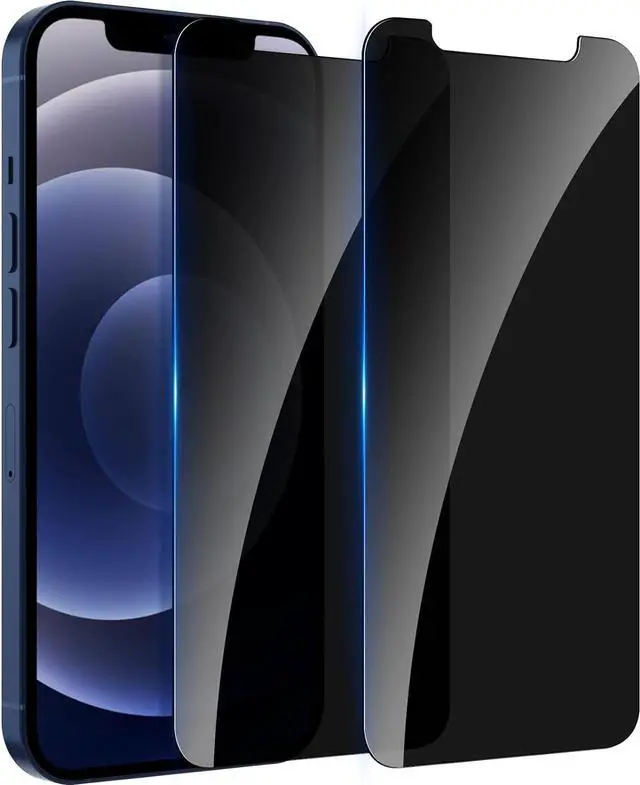 Main image of [2 Pack] Privacy Screen Protector for iPhone 12/12 Pro 6.1 inch, Anti-Spy Screen Protector iPhone 12 / iPhone 12 Pro Tempered Glass Film Shatterproof Touch Sensitive Bubble Free