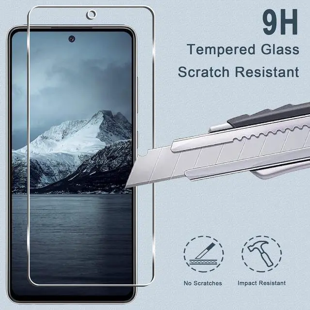 Alt view image 3 of 7 - [3+3 Pack] Galaxy A52 5G Screen Protector + Camera Lens Protector, 9H Tempered Glass Film, Scratch Resistan, Easy Installation, Bubble Free, HD Screen Protector for Samsung Galaxy A52 5G/4G/A52s 5G
