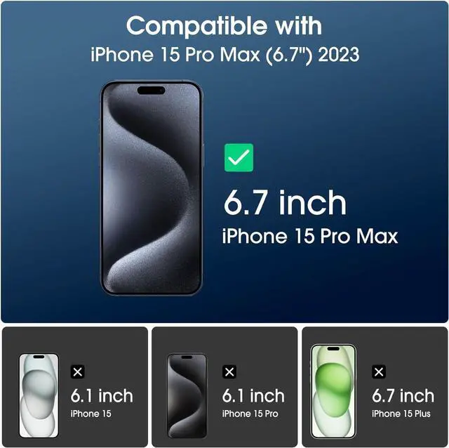 Alt view image 7 of 7 - amFilm Easiest Installation OneTouch for iPhone 15 Pro Max Screen Protector [6.7 Inch] Tempered Glass + Camera Lens Protector, Auto-Alignment Tech, Bubble Free, Case Friendly, Anti-Scratch [2+2 Pack]