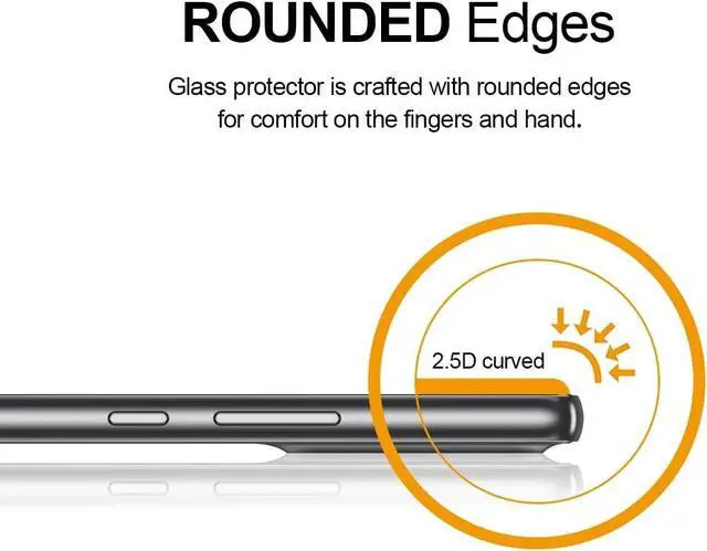 Alt view image 3 of 5 - Supershieldz (2 Pack) Designed for Samsung Galaxy A54 5G Tempered Glass Screen Protector, Anti Scratch, Bubble Free