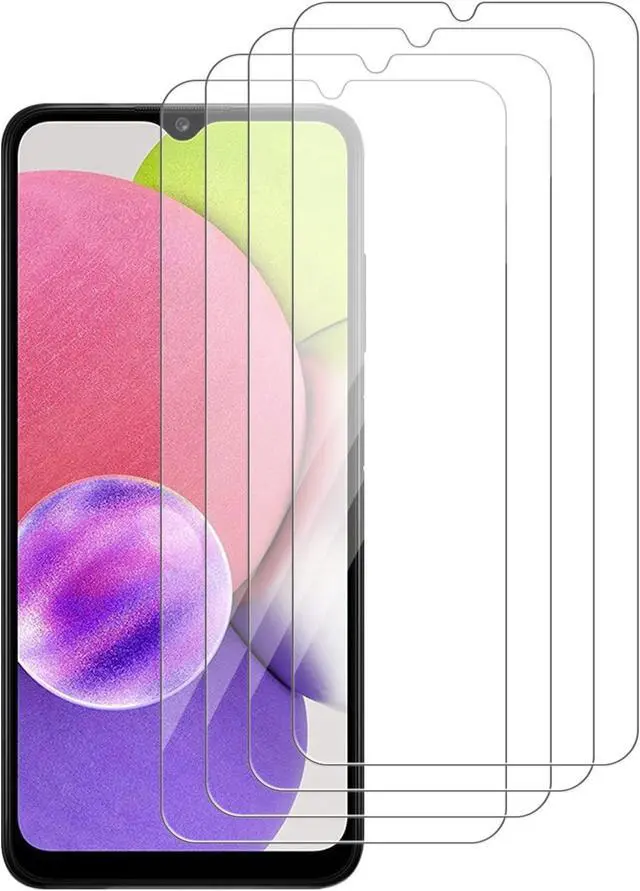Main image of [4 Pack] Glass Screen Protector Compatible for  Galaxy A03s /Galaxy A03 Core /Galaxy A03[9H Hardness]-HD Screen Tempered Glass Scratch Resistant Easy Install [Case Friendly][Bubble Free]