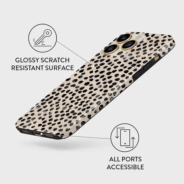 Alt view image 4 of 7 - BURGA Phone Case Compatible with iPhone 14 PRO - Hybrid 2-Layer Hard Shell + Silicone Protective Case, Heavy Duty Protection, Almond Latte