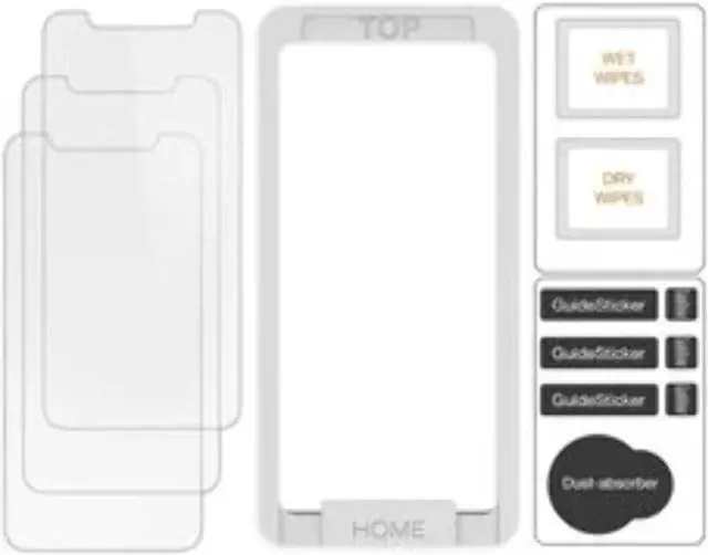 Alt view image 3 of 7 - Trianium Tempered Glass Screen Protector designed for Apple iPhone 11 Pro/iPhone XS/iPhone X 5.8-inch, 3 Pack HD Clarity 0.25mm Film [Alignment Case Tool Included]