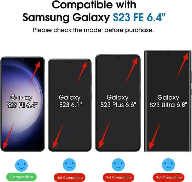 Alt view image 2 of 7 - amFiIm Magnetic Auto-alignment OneTouch Tempered Glass Screen Protector + Camera Lens Protector for Samsung Galaxy S23 FE 6.4", Full Coverage Fingerprint ID Compatible Easy Installation(Reusable)