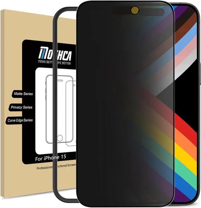 Mothca Matte Privacy Screen Protector for iPhone 15 inch