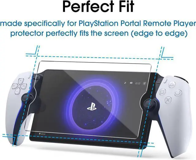 Alt view image 5 of 7 - amFilm 3 Pack Tempered Glass Screen Protector for PlayStation Portal Remote Player 8 inch - PlayStation 5 with Easy Installation Kit, Transparent Ultra HD, Anti-Scratch, Anti-Fingerprint