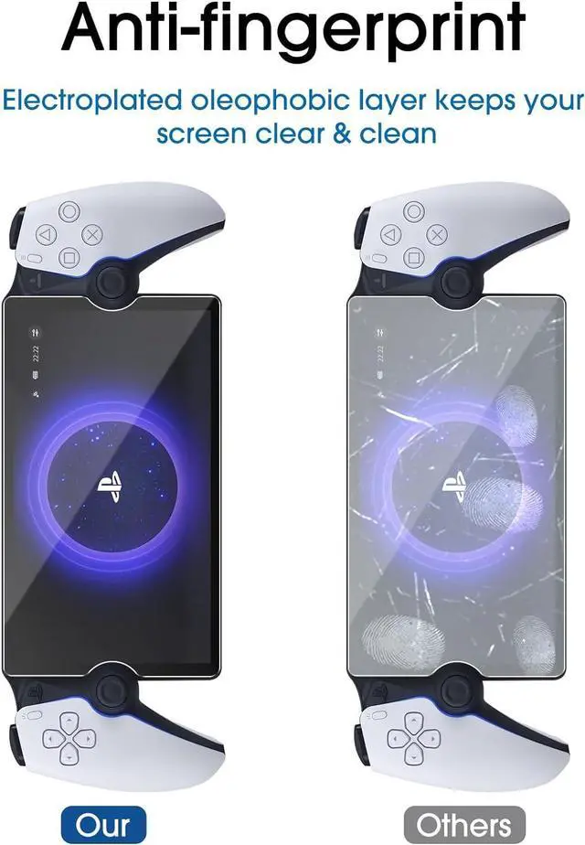Alt view image 6 of 7 - amFilm 3 Pack Tempered Glass Screen Protector for PlayStation Portal Remote Player 8 inch - PlayStation 5 with Easy Installation Kit, Transparent Ultra HD, Anti-Scratch, Anti-Fingerprint