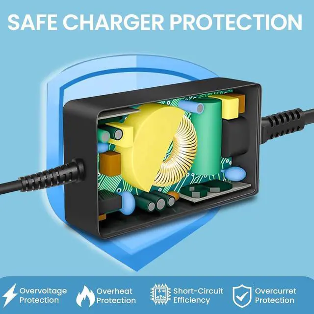 Alt view image 5 of 7 - 65W/45W Laptop Charger for  Inspiron 14 15 16 3000 5000 3511 3510 3501 3535 3530 3520 3521 3525 3542 5620 5625 5593 5510 5575 5420 Vostro 3425 3520 5630 19.5V-3.34A Power Supply Cord