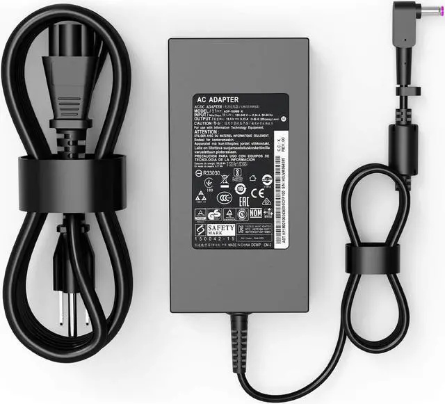Alt view image 7 of 7 - 180W Predator Charger for Original  Predator Helios 300 PH315-51 PH315-52 PH315-53 PH315-54 PH317-51 G3-571 G3-572 Nitro 5 ADP-180MB K Gaming Laptop