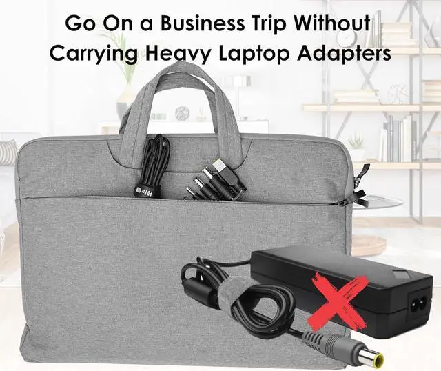 Alt view image 7 of 7 - USB C to DC Adapters 10PCS Power Plug Kit, Universal Charger Supply 100W PD Power Cable & 5.5x2.1mm Round Barrel Jack for Sony Toshiba Samsung Acer Asus Lenovo Dell HP Laptop Charging Connector Tips