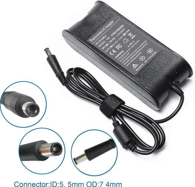 Alt view image 4 of 7 - 90W AC Adapter Charger for Dell Studio 1440 1555 1558 1569 1640 1645 1737 1747 1745 1749 Inspiron 14 15 17 14R 15R 17R 8500 8600 1520 1525 1570 1564 1750 1545 3543 3537 5720 7537 FA90PE1-00 PA-3E