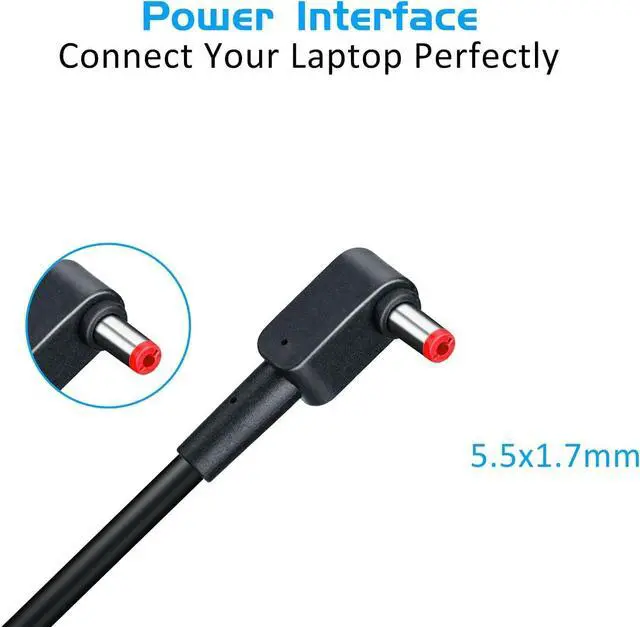 Alt view image 2 of 7 - 180W Charger Fit for Acer Nitro 5 7 Predator Helios 300 Predator Triton 300 500 Series Laptop Power Supply Cord