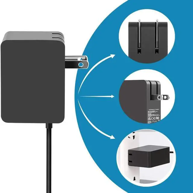 Alt view image 5 of 7 - Surface 3 Charger 13W 5.2V 2.5A AC Power Adapter Charger Cord Replacement for Microsoft Surface 3, Model 1623 1624 1645 Tablet with USB Charging Port 4.9Ft Cable-1.5m(Not Compatible Surface Pro 3)