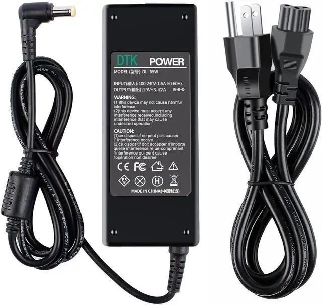 Alt view image 6 of 7 - DTK 19V 4.74A 90W Ac Adapter for Acer Laptop Computer Charger Notebook PC Power Cord Supply Source Plug (75W 65W Compatible) Connector Size: 5.5x1.7mm