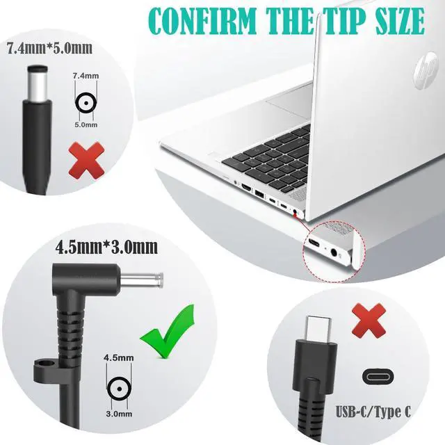 Alt view image 2 of 7 - 280W 20V 14A AC Charger Adapter for HP OMEN Gaming Laptop TPN-LA27 TPN-CA26 A280A011P PA-1281-08HT M94073-001 M94073-002 M95376-001 HP ZBook Fury G9 Laptop Power Supply Cord