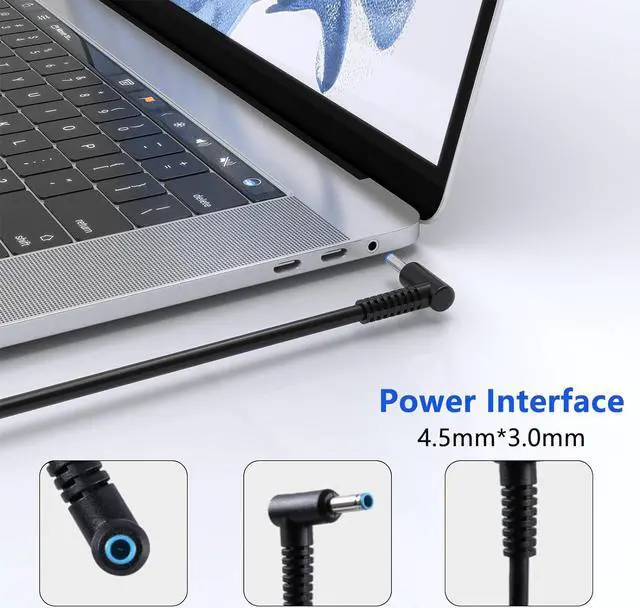 Alt view image 3 of 7 - 200W Laptop Charger Compatible with HP Omen 15 17 Victus Pavilion Gaming Laptop 15 17 Zbook 17 G5 G6 Fury G10 G9 Create G7 Studio G10 G9 TPN-DA10 L00818-850 Power Supply Adapter