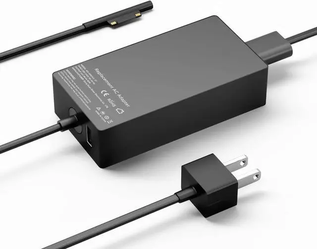 Main image of 65W Surface Pro Charger for Microsoft Surface Pro 9, 8, 7+, 7, 6, 5, 4, 3, X, Windows Surface Laptop 1, 2, 3, 4, 5, Surface Go Tablet, Surface Book 3, 2, 1, Support 44W, 36W Power Cord