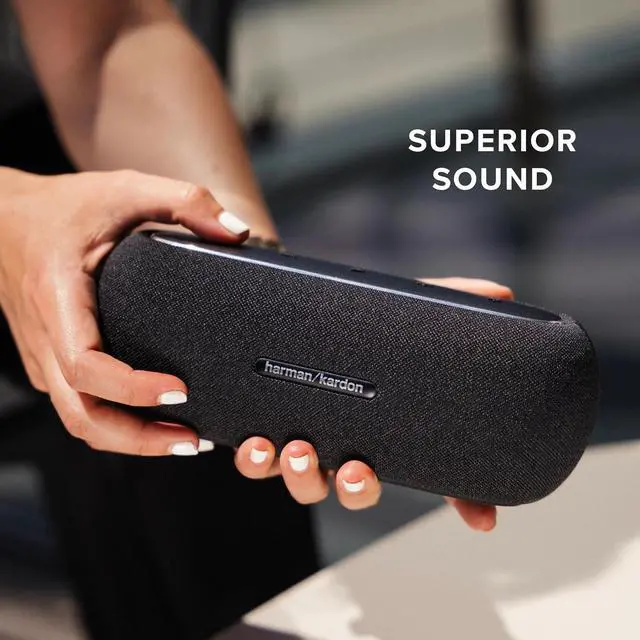 Alt view image 4 of 7 - Harman Kardon Luna Speaker - Portable Bluetooth Speaker, IP67 Waterproof and Dustproof with Built in Battery (Black)