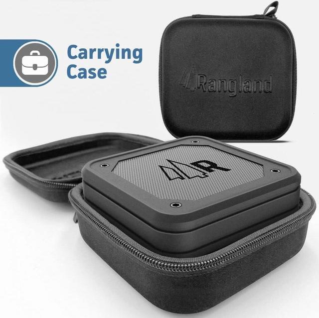 Alt view image 3 of 7 - Magnetic Wireless Bluetooth Speaker for Golf Carts with Protective EVA Carrying Case (Waterproof IPX6) with Magnet Bar Mount - Portable for Travel, Job Sites and Golfing (1)
