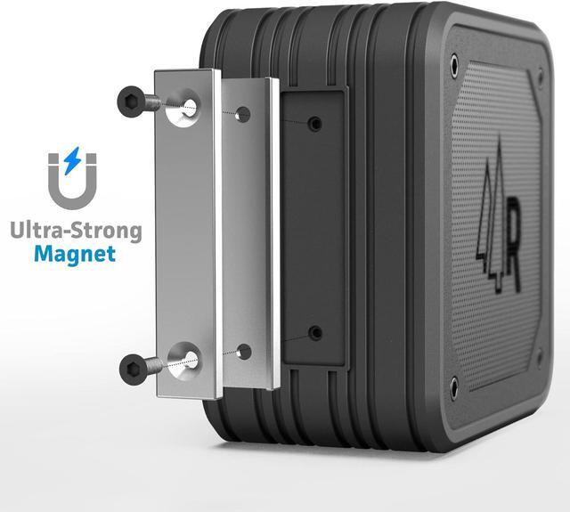 Alt view image 5 of 7 - Magnetic Wireless Bluetooth Speaker for Golf Carts with Protective EVA Carrying Case (Waterproof IPX6) with Magnet Bar Mount - Portable for Travel, Job Sites and Golfing (1)