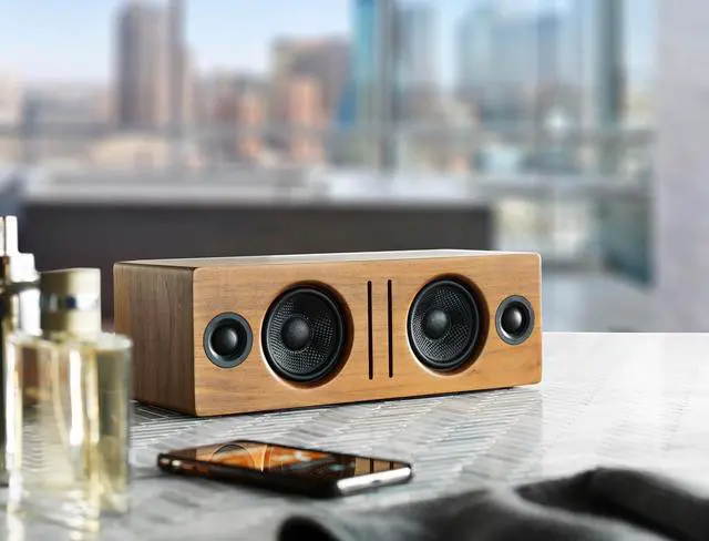 Alt view image 6 of 7 - Audioengine All in One A2 Portable Wireless Speaker - Audio with Lossless aptX Bluetooth and Analog Audio Input for Phone, Tablet, and Computers