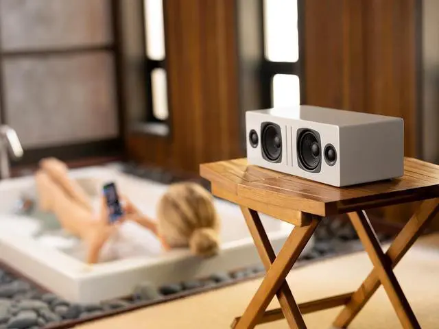 Alt view image 3 of 7 - Audioengine All in One A2+ (B2) Portable Wireless Speaker - Audio with Lossless aptX Bluetooth and Analog Audio Input for Phone, Tablet, and Computers