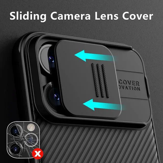 Alt view image 4 of 7 - Nillkin for iPhone 15 Pro Max Case Magsafe, [Sliding Camera Cover] [Drop Protection] [Thin Slim Fit] Protective Lightweight Cover Shockproof Magnetic Phone Case for iPhone 15 Pro Max 6.7 inch, Blue