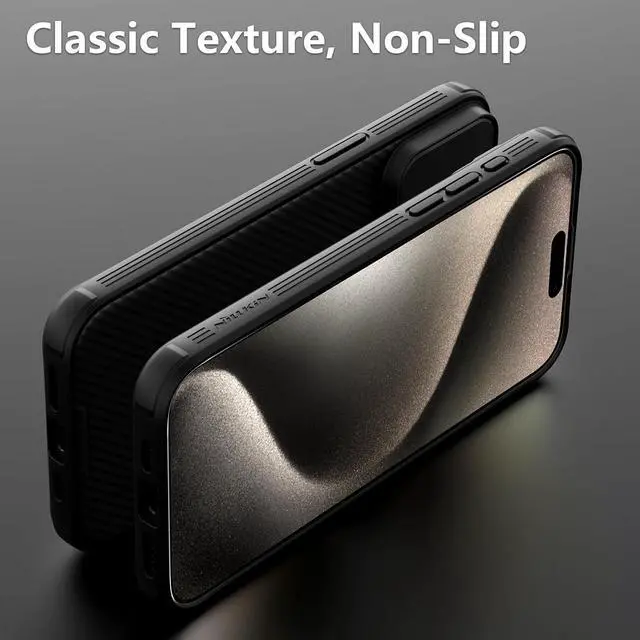 Alt view image 7 of 7 - Nillkin for iPhone 15 Pro Max Case Magsafe, [Sliding Camera Cover] [Drop Protection] [Thin Slim Fit] Protective Lightweight Cover Shockproof Magnetic Phone Case for iPhone 15 Pro Max 6.7 inch, Blue