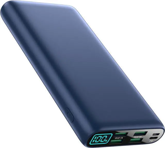 Main image of Portable Charger 38800mAh,LCD Display Power Bank,5 USB Outputs Battery Pack Backup,USB-C in&out Dual Input Phone Charging Compatible with iPhone 16/15/14/13 Pro,Android Samsung Galaxy Pixel Nexus-Blue