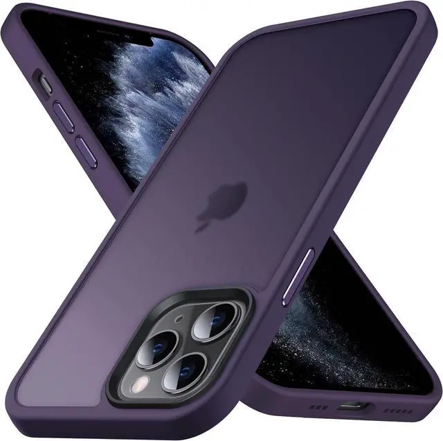 Main image of Anqrp Designed for iPhone 11 Pro Case, [Support Wireless Charging] Soft Silicone Slim Anti-Scratch Phone Case for iPhone 11 Pro 5.8 inch, Dark Purple