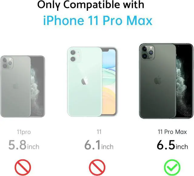 Alt view image 7 of 7 - Anqrp Designed for iPhone 11 Pro Max Case, [Support Wireless Charging] Soft Silicone Slim Anti-Scratch Phone Case for iPhone 11 Pro Max 6.5 inch, Dark Purple