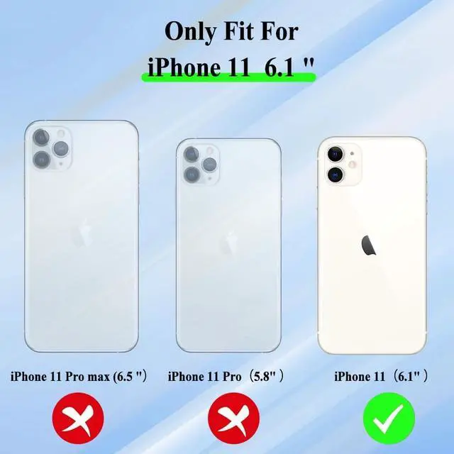 Alt view image 7 of 7 - for iPhone 11 Magnetic Glitter Clear Case, [Compatible with Magsafe] Luxury Plating Love Heart Pattern Design, Full Camera Lens Protector Soft TPU Protective Case for Women 6.1"-Purple