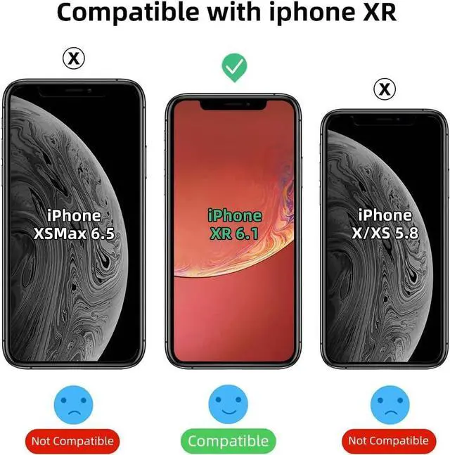 Alt view image 2 of 5 - Strong Magnetic Black for iPhone XR Case [Compatible with MagSafe] [Military Grade Drop Tested] Slim Protective Translucent Matte Case with Soft Edges Compatible for 6.1 Inch, Black