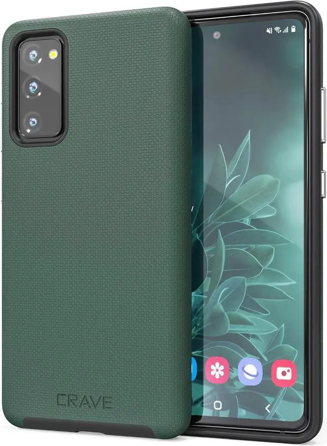 Main image of Crave Dual Guard for Samsung Galaxy S20 FE Case, Shockproof Protection Dual Layer Case for Samsung Galaxy S20 FE, S20 FE 5G - Forest Green
