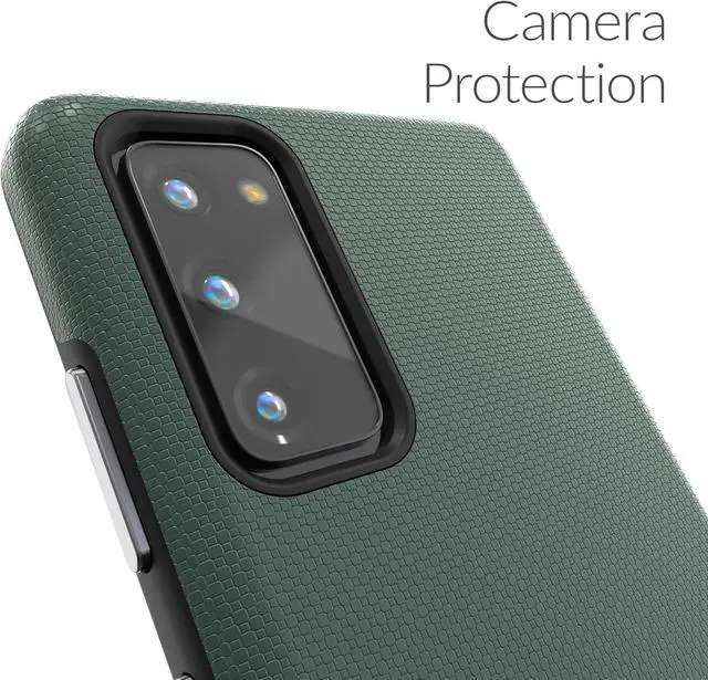 Alt view image 3 of 7 - Crave Dual Guard for Samsung Galaxy S20 FE Case, Shockproof Protection Dual Layer Case for Samsung Galaxy S20 FE, S20 FE 5G - Forest Green