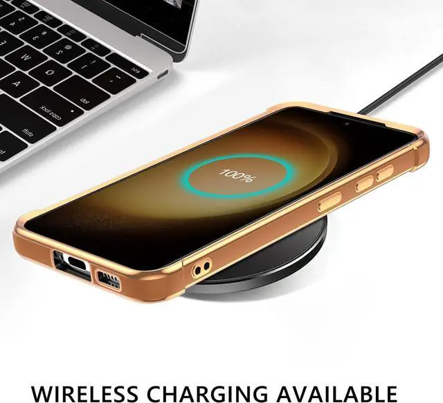 Alt view image 7 of 7 - BENTOBEN Samsung Galaxy S23 Case, Cute Heart Pattern Slim S23 Case, Soft Flexible Shockproof TPU Bumper Women Girl Non-Slip Lightweight Phone Cover Charging Case for Samsung S23 6.1" 2023, Brown