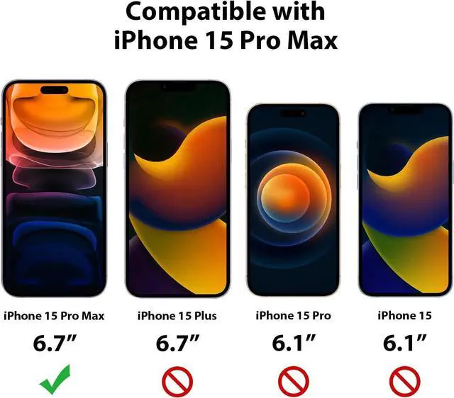 Alt view image 5 of 7 - Nillkin for iPhone 15 Pro Max Magnetic Case with Camera Cover, CamShield Pro 15 Pro Max 5G Case 6.7, Black