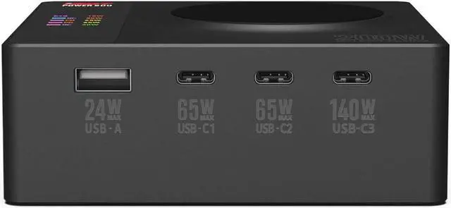 Alt view image 3 of 7 - ISDT Power 200X 200W USB C Desktop Charging Station - 4+1 Ports Supports Fast chargingvarious Operating Systems with Power Adapter,with Magnetic Charging Function
