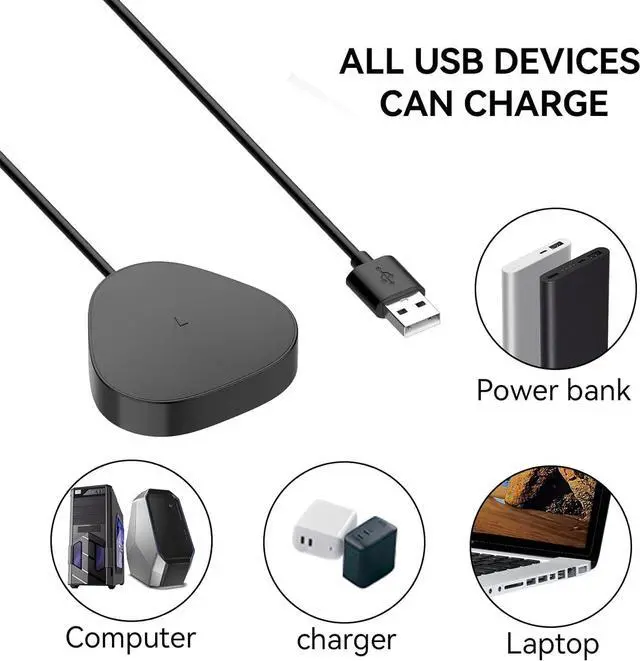Alt view image 2 of 7 - Compatible with Sonos Roam/Sonos Roam SL Charger Charging Dock, Charging Cradle Dock Base for Sonos Roam Bluetooth Speaker (black)