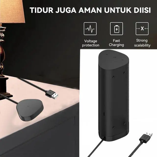 Alt view image 4 of 7 - Compatible with Sonos Roam/Sonos Roam SL Charger Charging Dock, Charging Cradle Dock Base for Sonos Roam Bluetooth Speaker (black)