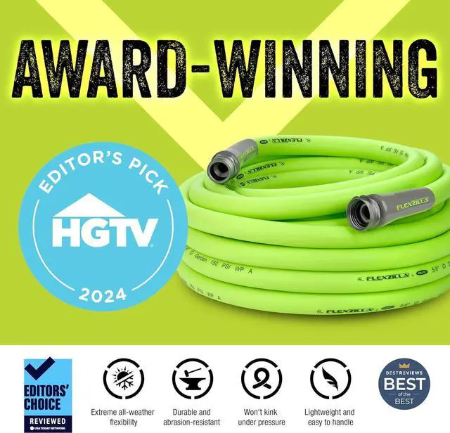 Alt view image 2 of 7 - Flexzilla Garden Hose 5/8 in. x 50 ft, Heavy Duty, Lightweight, Durable, ZillaGreen - HFZG550YW-E